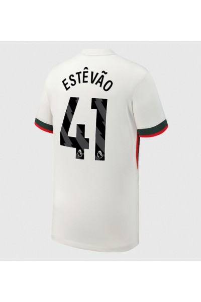 Chelsea Estevao Willian #41 Jalkapallovaatteet Vieraspaita 2025-26 Lyhythihainen Chelsea Estevao Willian #41 Jalkapallovaatteet Vieraspaita 2025-26 Lyhythihainen